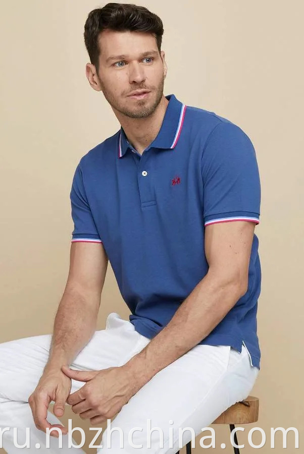 Mens Classic Embroidery Basic Polo 